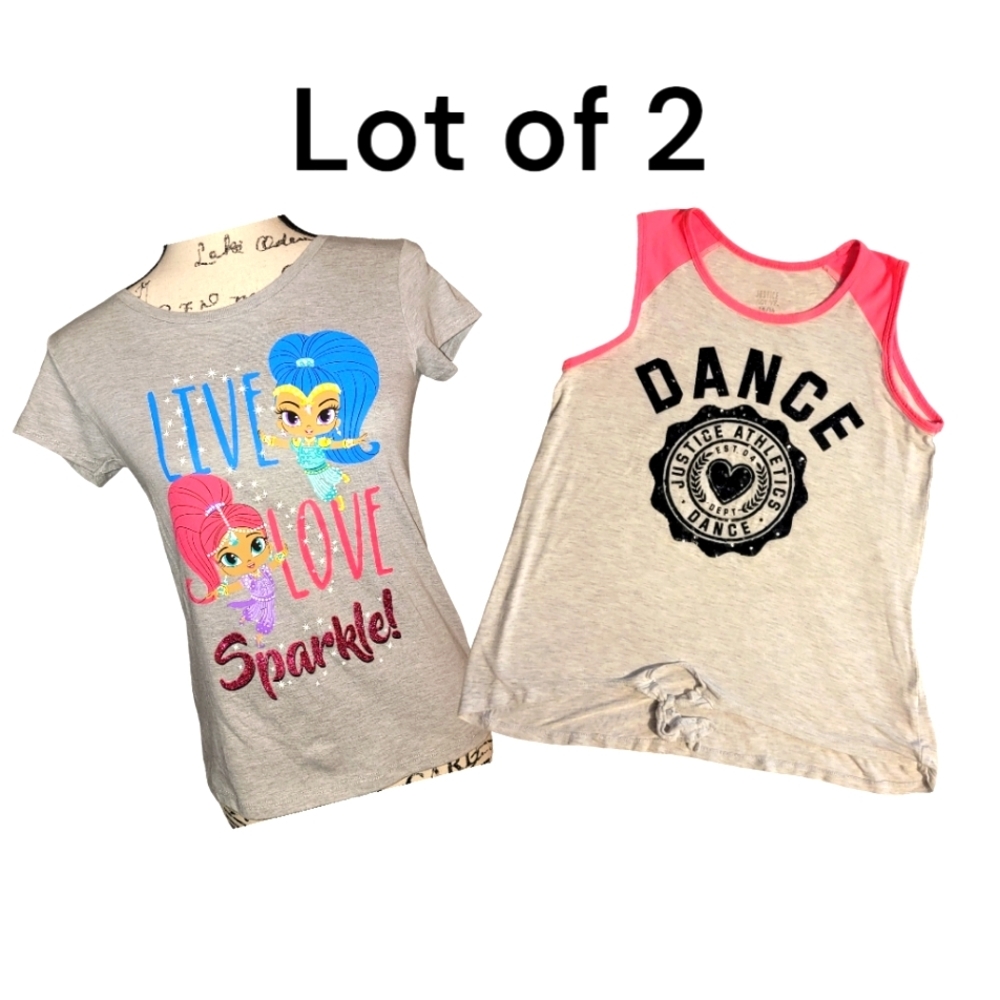 Shimmer and Shine Girls Live Love Sparkle Tee and Dance Tew